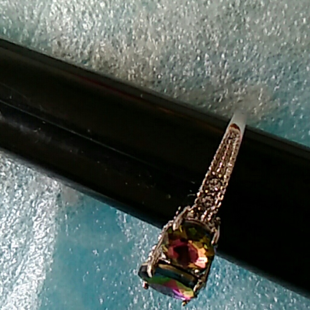 Gorgeous Pave Stones Side Statement Ring 8 - image 3